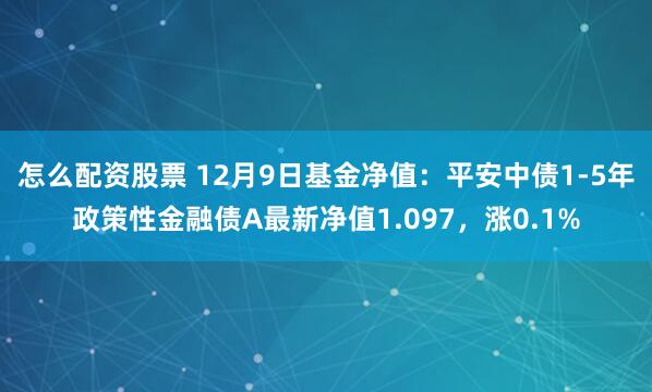 怎么配资股票 12月9日基金净值：平安中债1-5年政策性金融债A最新净值1.097，涨0.1%